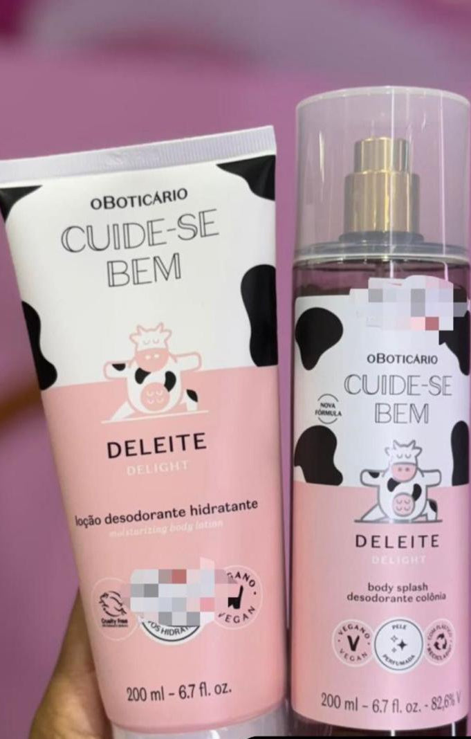 Kit De Leite – Body Splash 200ml + Loção Hidratante 200ml